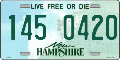 NH license plate 1450420