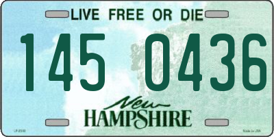 NH license plate 1450436