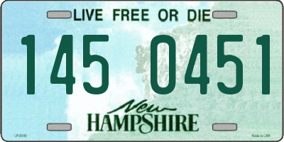 NH license plate 1450451