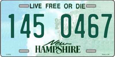 NH license plate 1450467