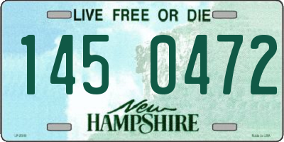 NH license plate 1450472