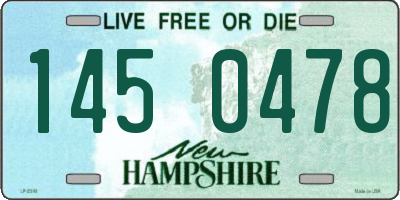 NH license plate 1450478