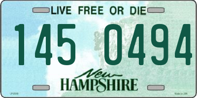 NH license plate 1450494