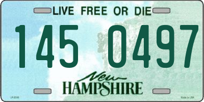 NH license plate 1450497