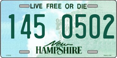 NH license plate 1450502