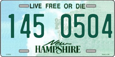 NH license plate 1450504