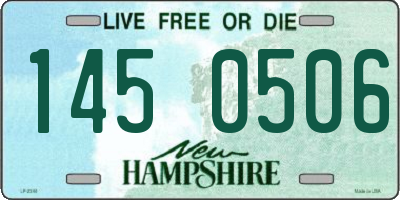 NH license plate 1450506