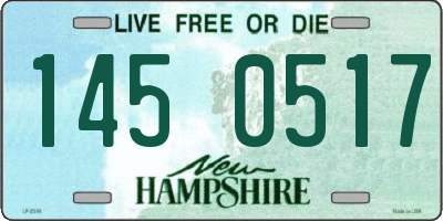 NH license plate 1450517