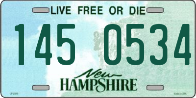 NH license plate 1450534