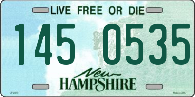 NH license plate 1450535