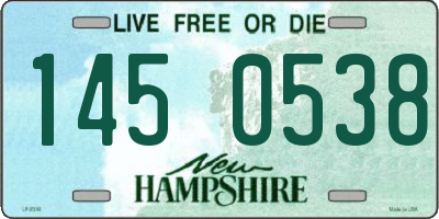 NH license plate 1450538