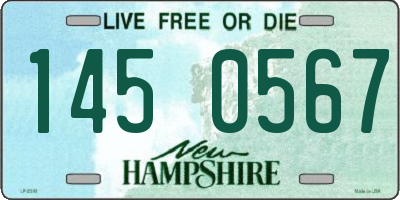NH license plate 1450567