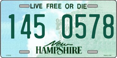 NH license plate 1450578