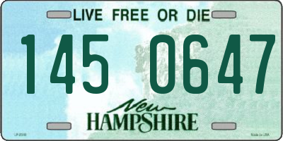 NH license plate 1450647