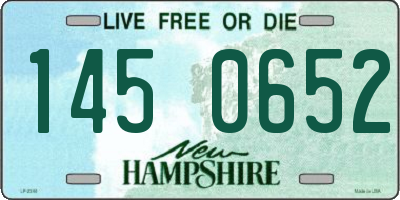 NH license plate 1450652