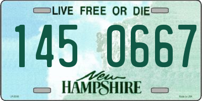 NH license plate 1450667
