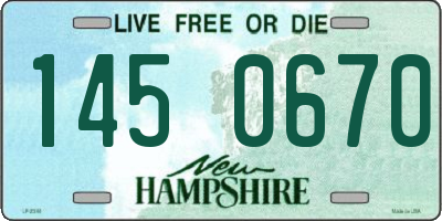NH license plate 1450670