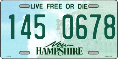 NH license plate 1450678