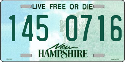 NH license plate 1450716