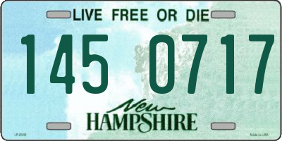 NH license plate 1450717