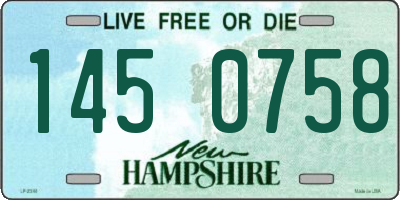 NH license plate 1450758