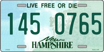 NH license plate 1450765