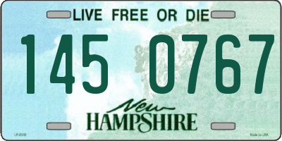 NH license plate 1450767