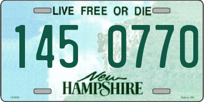 NH license plate 1450770