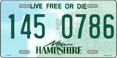 NH license plate 1450786