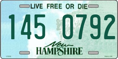 NH license plate 1450792