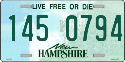 NH license plate 1450794