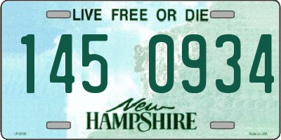 NH license plate 1450934