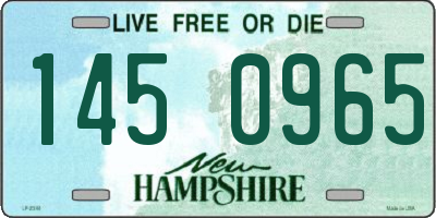 NH license plate 1450965