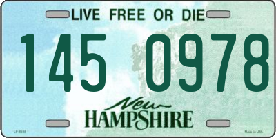 NH license plate 1450978