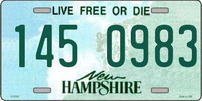 NH license plate 1450983