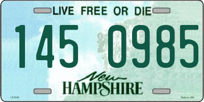 NH license plate 1450985