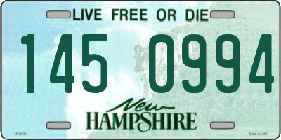 NH license plate 1450994