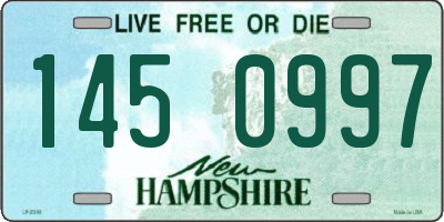 NH license plate 1450997