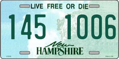 NH license plate 1451006