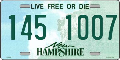 NH license plate 1451007