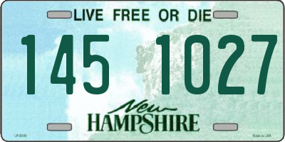 NH license plate 1451027