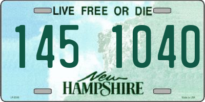 NH license plate 1451040