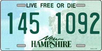 NH license plate 1451092