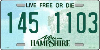 NH license plate 1451103