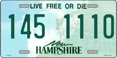 NH license plate 1451110