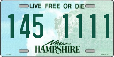 NH license plate 1451111