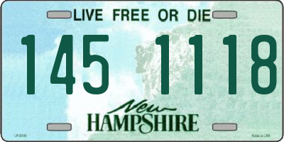 NH license plate 1451118