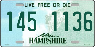 NH license plate 1451136