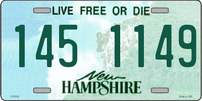 NH license plate 1451149