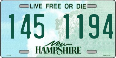 NH license plate 1451194